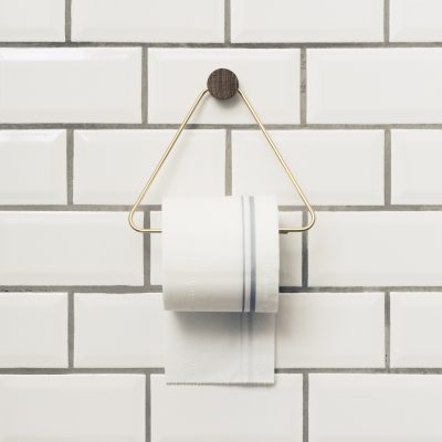 ferm LIVING Brass Toilet Roll Paper Holder-0