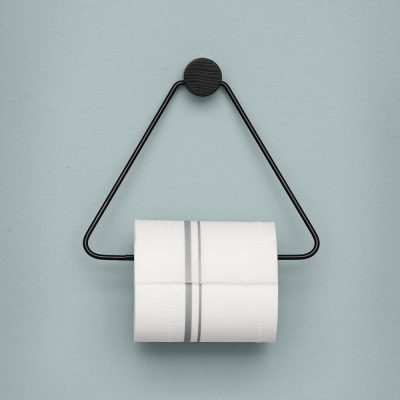 ferm LIVING Black Toilet Roll Paper Holder-0