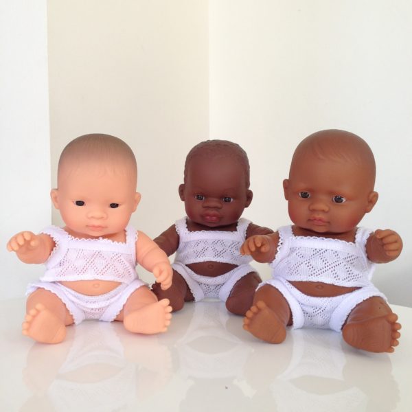 MINILAND Baby Doll African Girl 21cm-7226