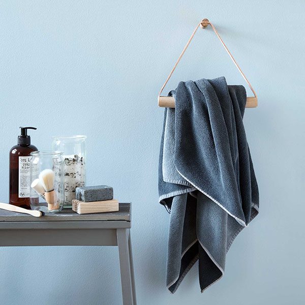 BY WIRTH Towel Hanger Leather + Oak - Nature-0