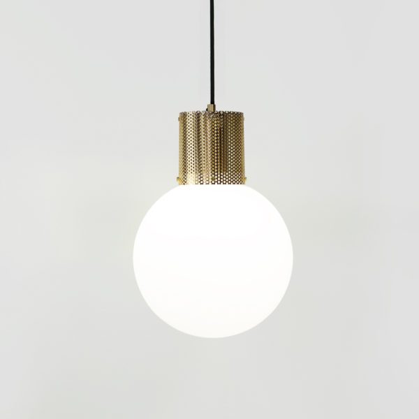 BEN-TOVIM DESIGN Perf Pendant Light Lamp Brass - 3 Sizes-11982