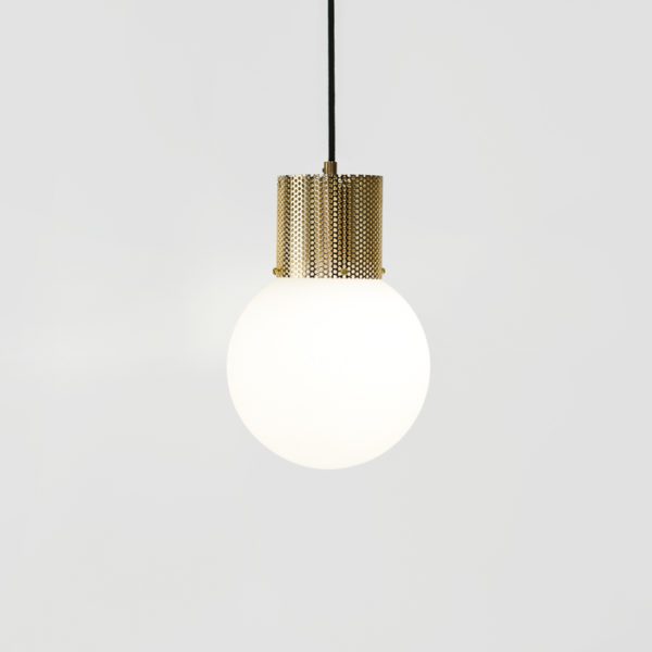 BEN-TOVIM DESIGN Perf Pendant Light Lamp Brass - 3 Sizes-11981