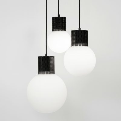 BEN-TOVIM DESIGN Perf Pendant Light Lamp Black - 3 Sizes-0