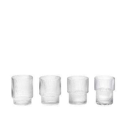 ferm LIVING Ripple Glasses (Set of 4) or Carafe-13945