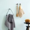BY WIRTH Towel Hanger Leather + Oak - Black-14748