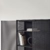 KRISTINA DAM STUDIO Grid Cabinet Black With Black Marble Top-18418