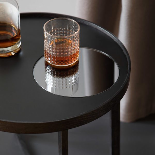 BY WIRTH Tray Side Table Black-19615