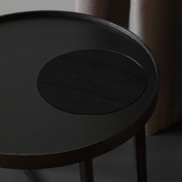 BY WIRTH Tray Side Table Black-19612