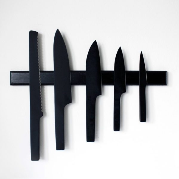 NUR DESIGN - JOVI Magnetic Knife Rack/Holder Black-0