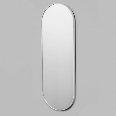MIDDLE OF NOWHERE Bjorn Oval Mirror White 50x145cm-0