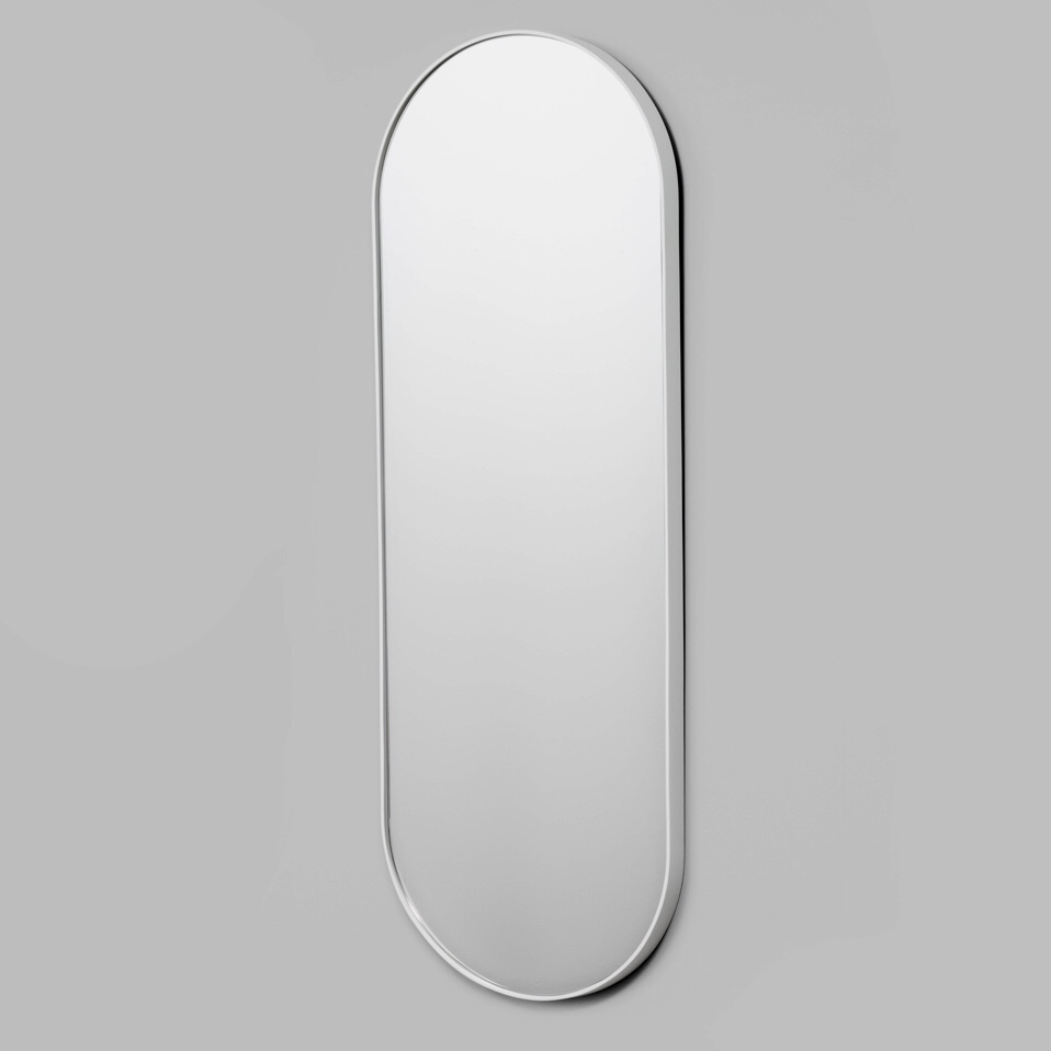 Nowhere Bjorn Oval Mirror White, Extra Large White Oval Mirror