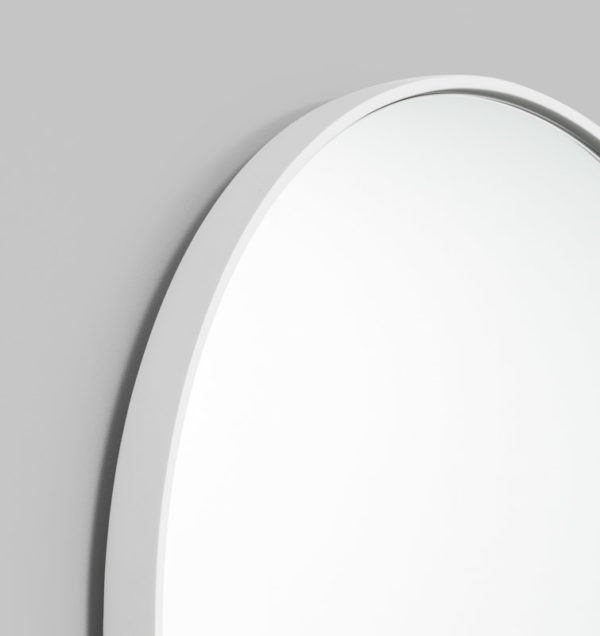 MIDDLE OF NOWHERE Bjorn Oval Mirror White 50x75cm-19735