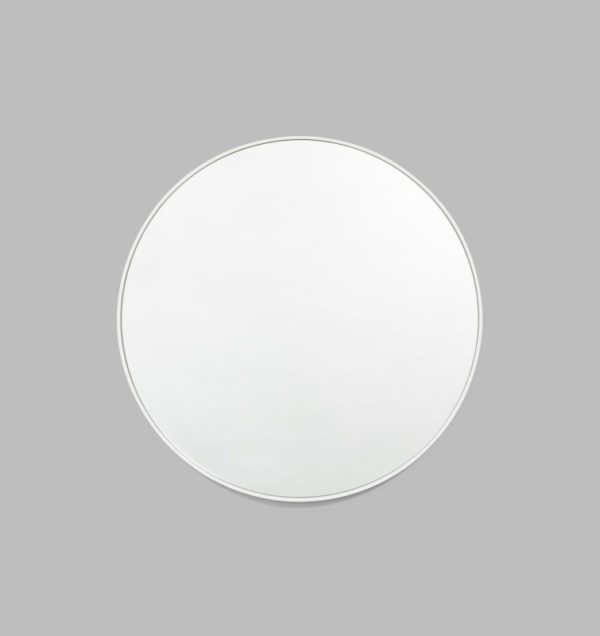 MIDDLE OF NOWHERE Bjorn Round Mirror in White - 2 Sizes-19761