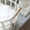 YAMAZAKI Tosca Laundry Basket Round White/Natural-20610
