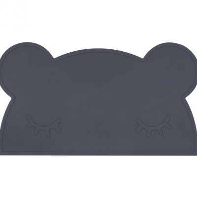 WE MIGHT BE TINY Bear Placie Placemat Charcoal-0