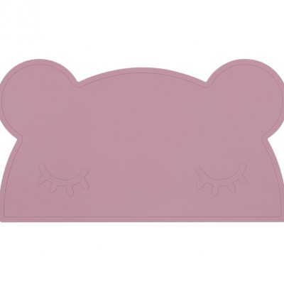 WE MIGHT BE TINY Bear Placie Placemat Dusty Rose-0