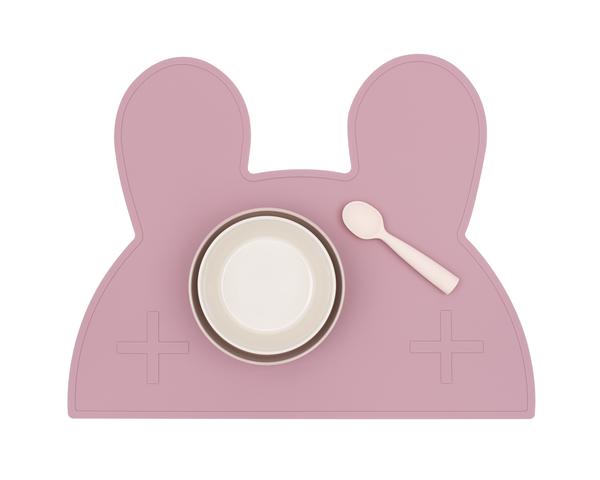 WE MIGHT BE TINY Bunny Placie Placemat Dusty Rose-21552