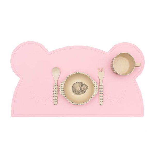WE MIGHT BE TINY Bear Placie Placemat Dusty Rose-21530