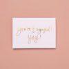 GABRIELLE CELINE You're Engaged! Yay! Classic Greeting Card - White-21721