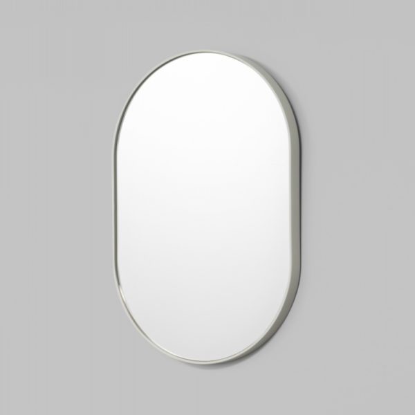 MIDDLE OF NOWHERE Bjorn Oval Mirror Dove Grey SMALL-0