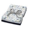 CAM CAM Organic Muslin Cloth 3 Pack Mix Pressed Leaves Blue, Baby Blue, Navy-0