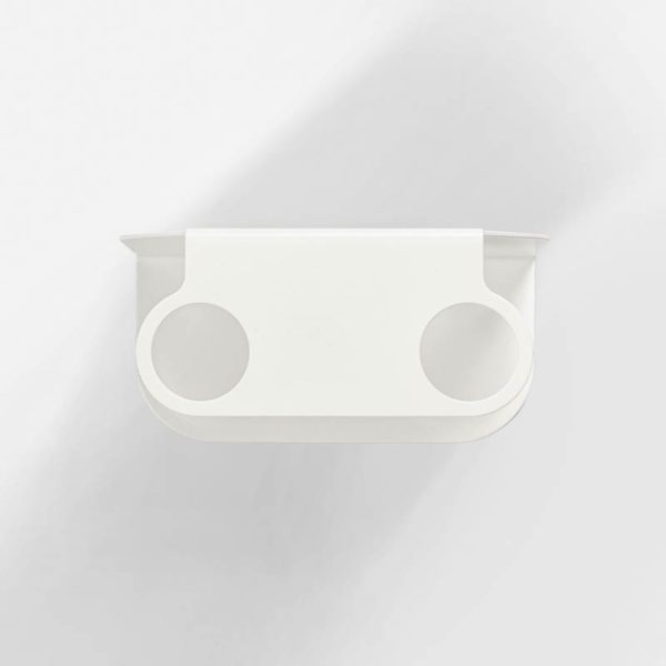 DESIGNSTUFF Dual Soap Dispenser Holder White-33213