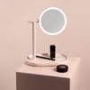 OSC Illuminated 2-Way Make Up Mirror (Cordless + Rechargeable) WHITE-24764