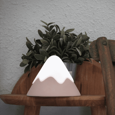 OSC Mini Snow Mountain Lamp | Night Light (Cordless + Rechargeable) BLUSH-25530