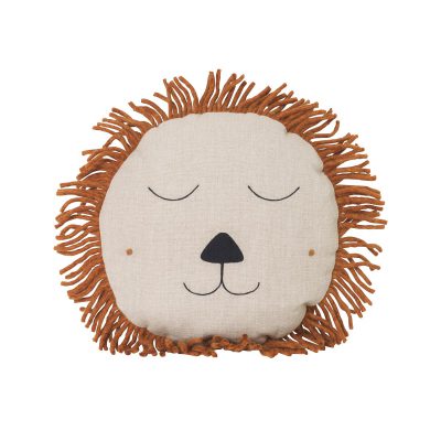ferm LIVING Kids Safari Cushion Lion Natural-0