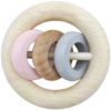 HESS 3 Rings Rattle Natural Pink-0