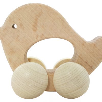 HESS Rolli Bird Natural Baby Teether Toy-0