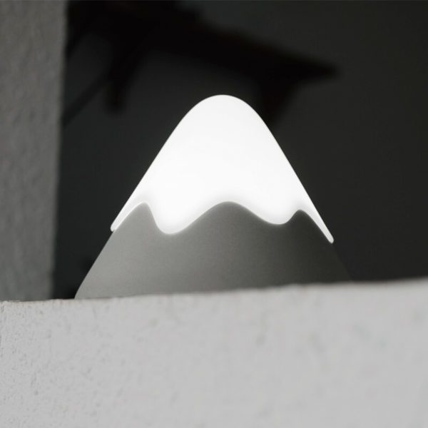OSC Mini Snow Mountain Lamp | Night Light (Cordless + Rechargeable) GREY-25533