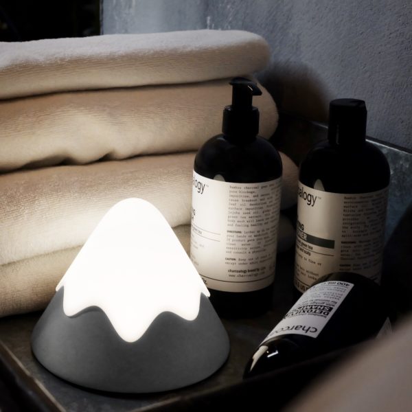 OSC Mini Snow Mountain Lamp | Night Light (Cordless + Rechargeable) GREY-0