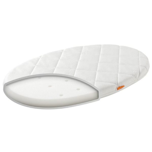 LEANDER Cradle and Mattress White (Mattress Included)-25958