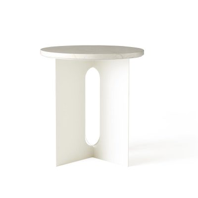 MENU Androgyne Side Table, Steel Base, Ivory-0