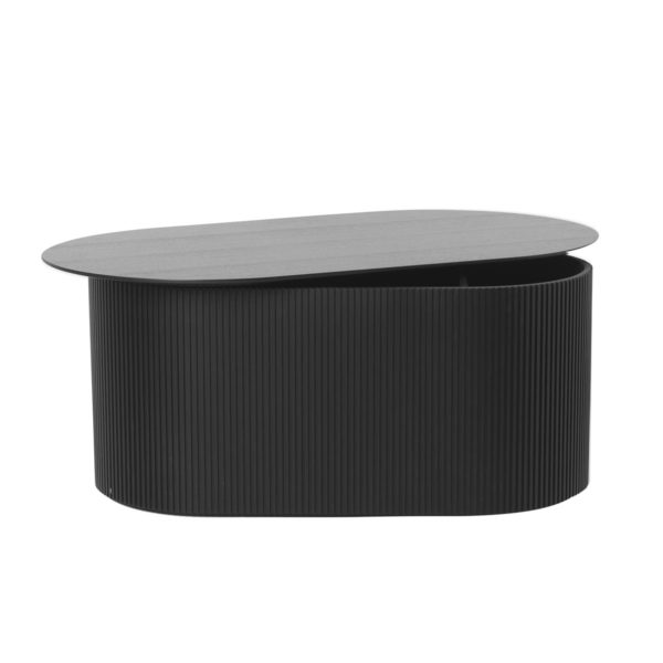 PRE ORDER - ferm LIVING Podia Coffee Table Oval Black-26706