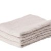 ZONE DENMARK 100% Cotton Knitted Dish Cloth Set of 3 Warm Grey-0