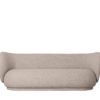 PRE ORDER - ferm LIVING Rico 3 Seater Sofa/Couch Boucle – 3 colours-27012