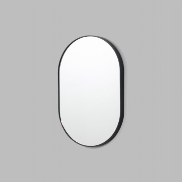 MIDDLE OF NOWHERE Bjorn Oval Mirror Black 65x100 cm-28062