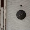 ferm LIVING Trace Wall Clock, Black/Brass-0