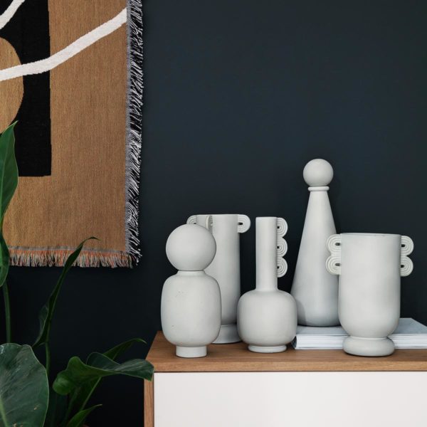 ferm LIVING Muses - Calli Stoneware Vase-29901