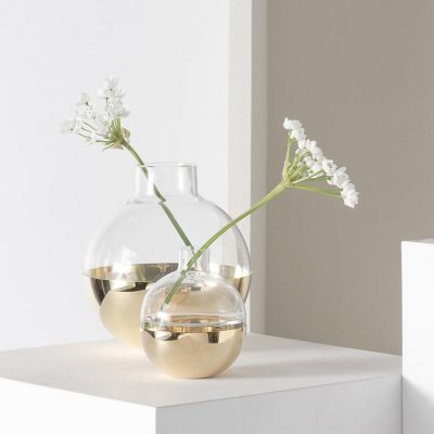 SKULTUNA Pomme Vase Medium, Brass-0