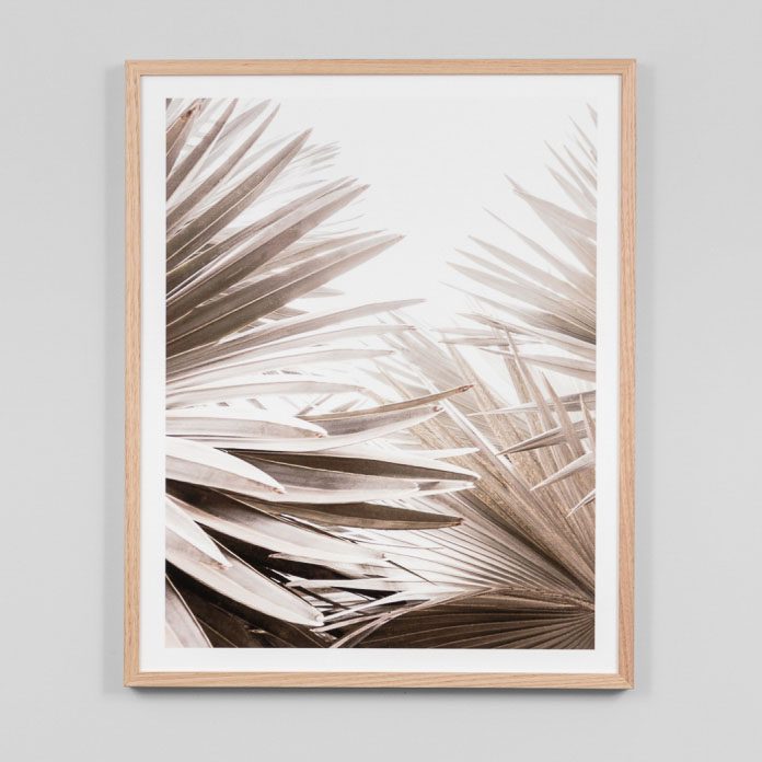 MIDDLE OF NOWHERE Natural Palm 1 Glass Print 101x81cm-0