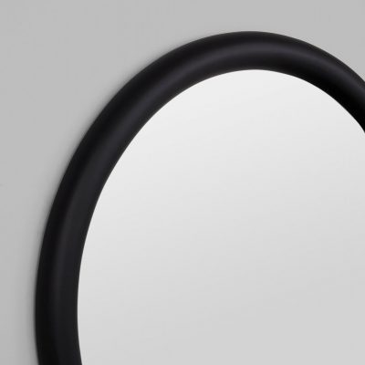 MIDDLE OF NOWHERE May Round Mirror, Black 100cm-0