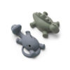 LIEWOOD Algi Bath Toys Natural Rubber, Blue Mix – 2 Pack-0