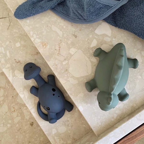 LIEWOOD Algi Bath Toys Natural Rubber, Blue Mix – 2 Pack-31622