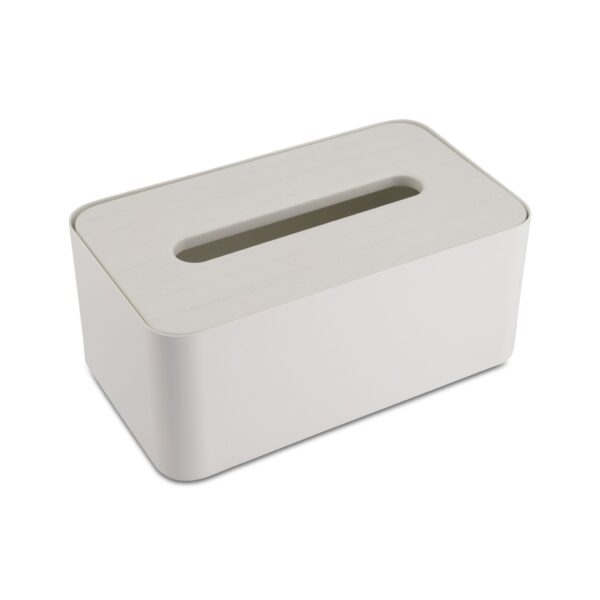 DESIGNSTUFF Tissue Box, White