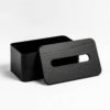 DESIGNSTUFF Tissue Box, Black-33152