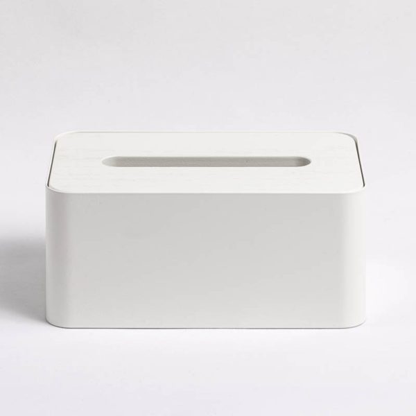 DESIGNSTUFF Tissue Box, White-33149