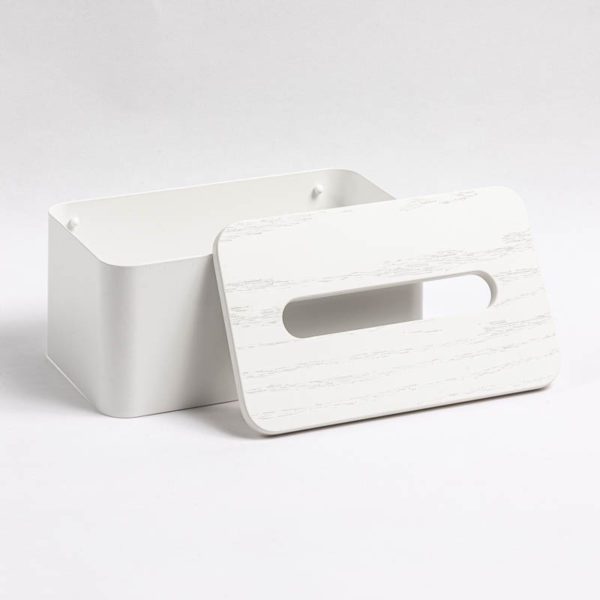 DESIGNSTUFF Tissue Box, White-33150